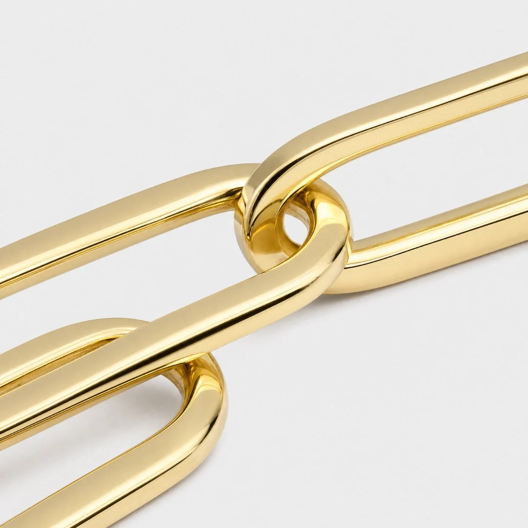Paperclip Chain (Gold) - 6mm
