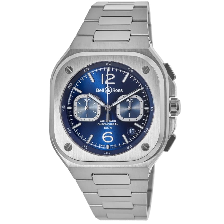 Bell & Ross BR 05 Chronograph 42mm Automatic Blue Dial Stainless Steel Men's Watch BR05C-BLU-ST/SST