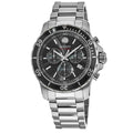 Movado Series 800 Chronograph 42mm Black Dial Stainless Steel Men's Watch 2600142