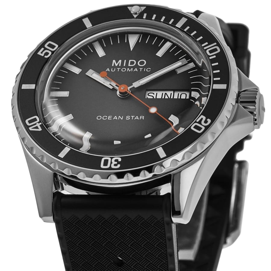 Mido Ocean Star Tribute Gradient Grey Dial Rubber Strap Men's Watch M026.830.17.081.00