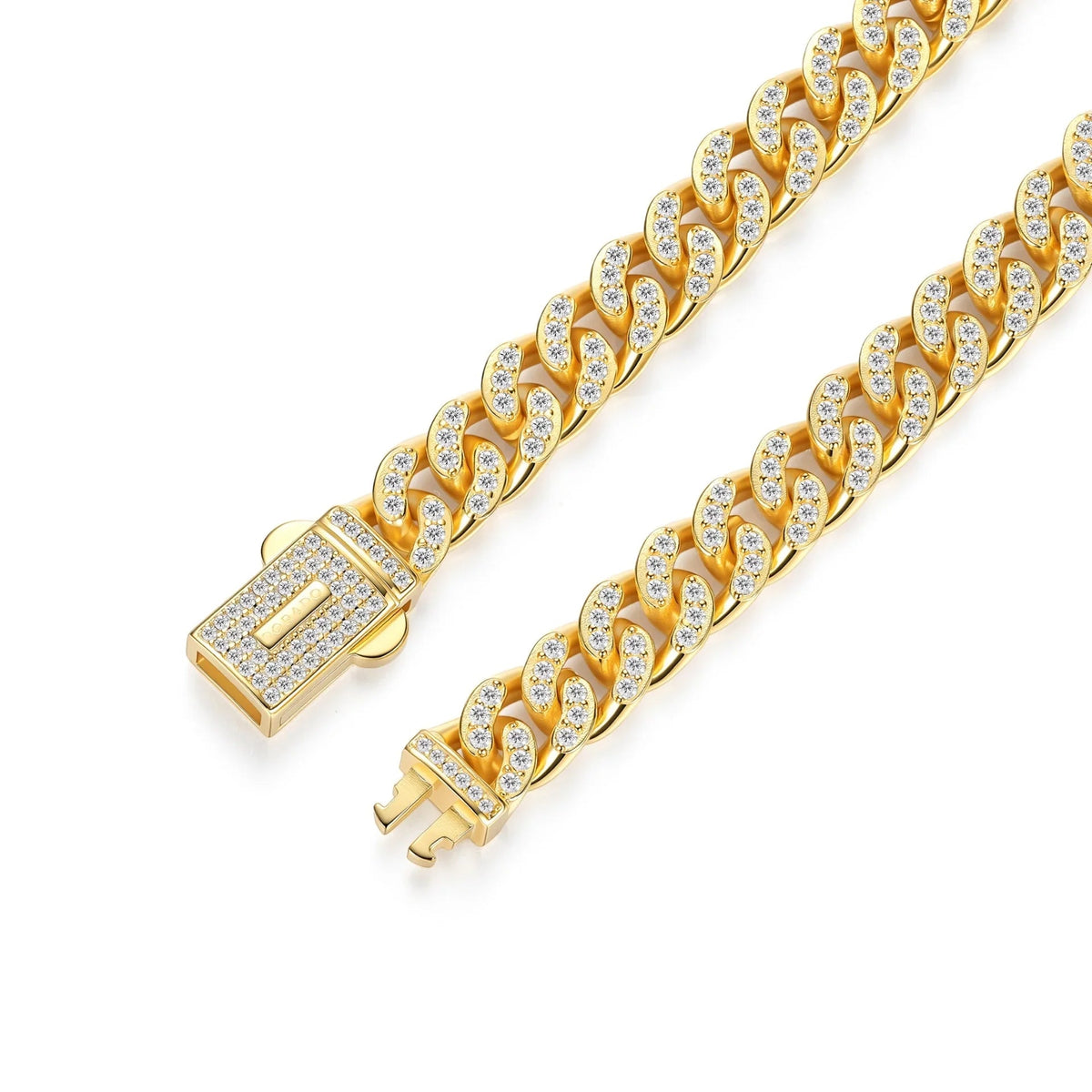 Mens Iced Cuban Link Bracelet - 8mm