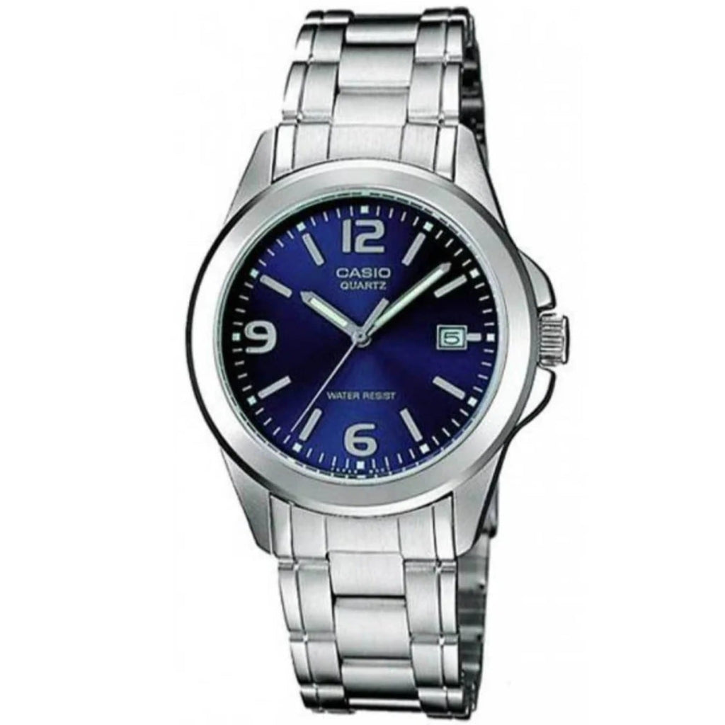 Casio Women’s Blue Dial Stainless Steel Bracelet Watch - Casio LTP‑1215A‑2A