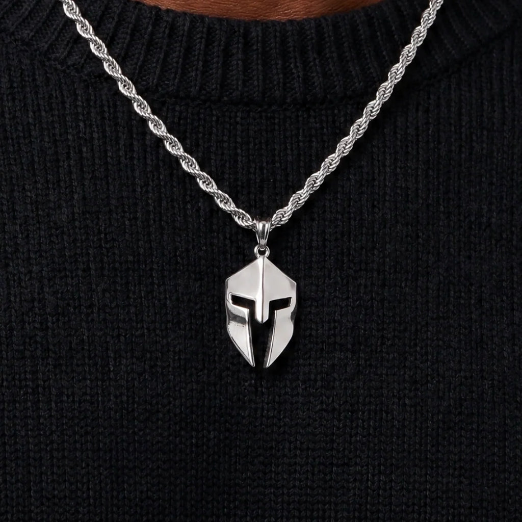 Spartan Helmet Pendant (Silver)