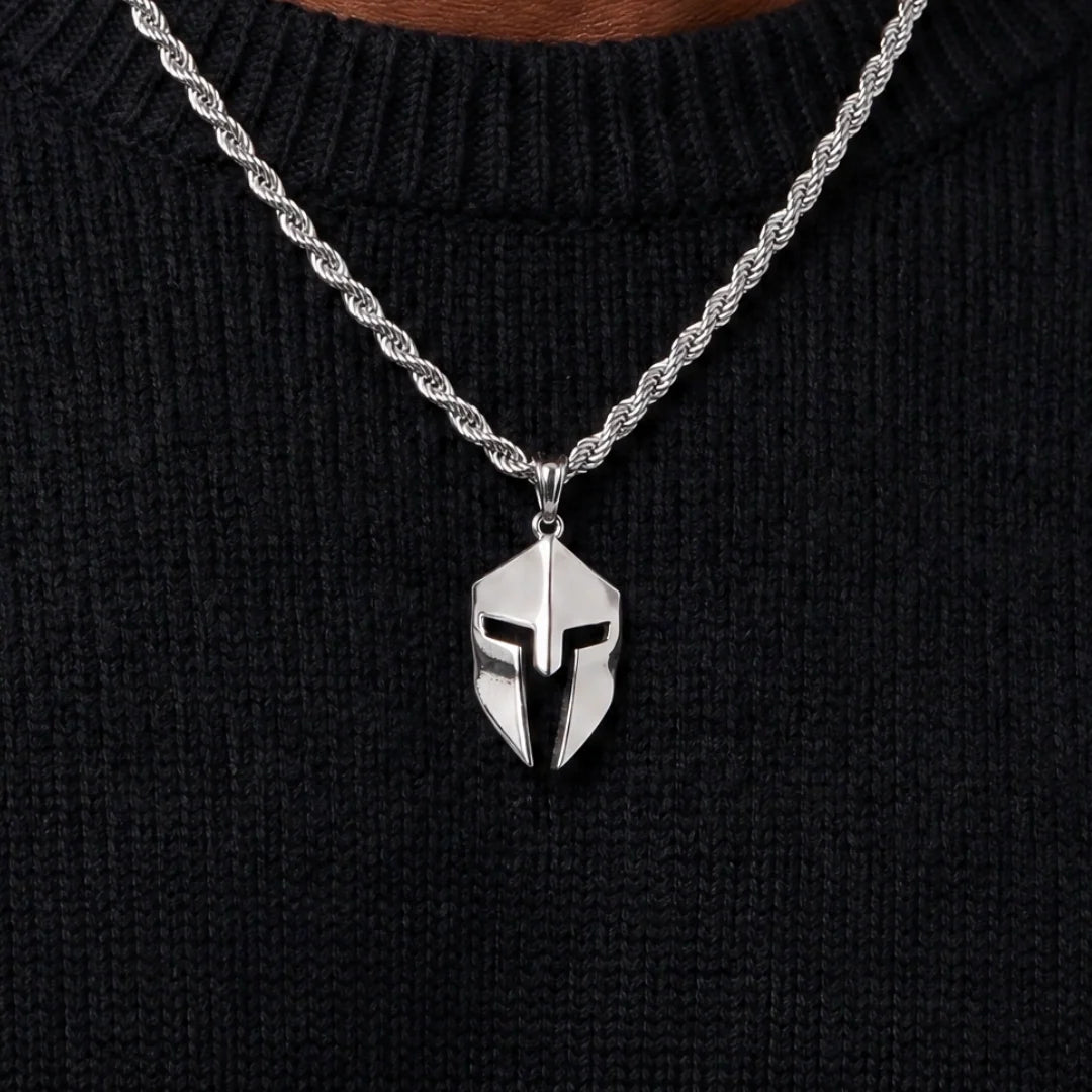 Spartan Helmet Pendant (Silver)