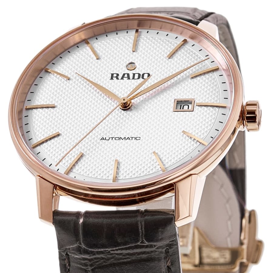 Rado Coupole XL Automatic 41mm White Dial Leather Strap Men's Watch R22877025
