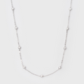 Moissanite Novem Necklace (Silver)