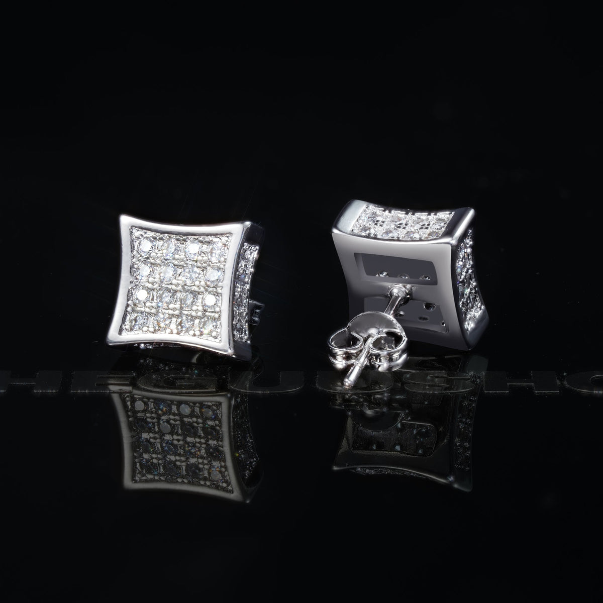 UPDATED 2019 Micro-inlay CZ Stud Earring