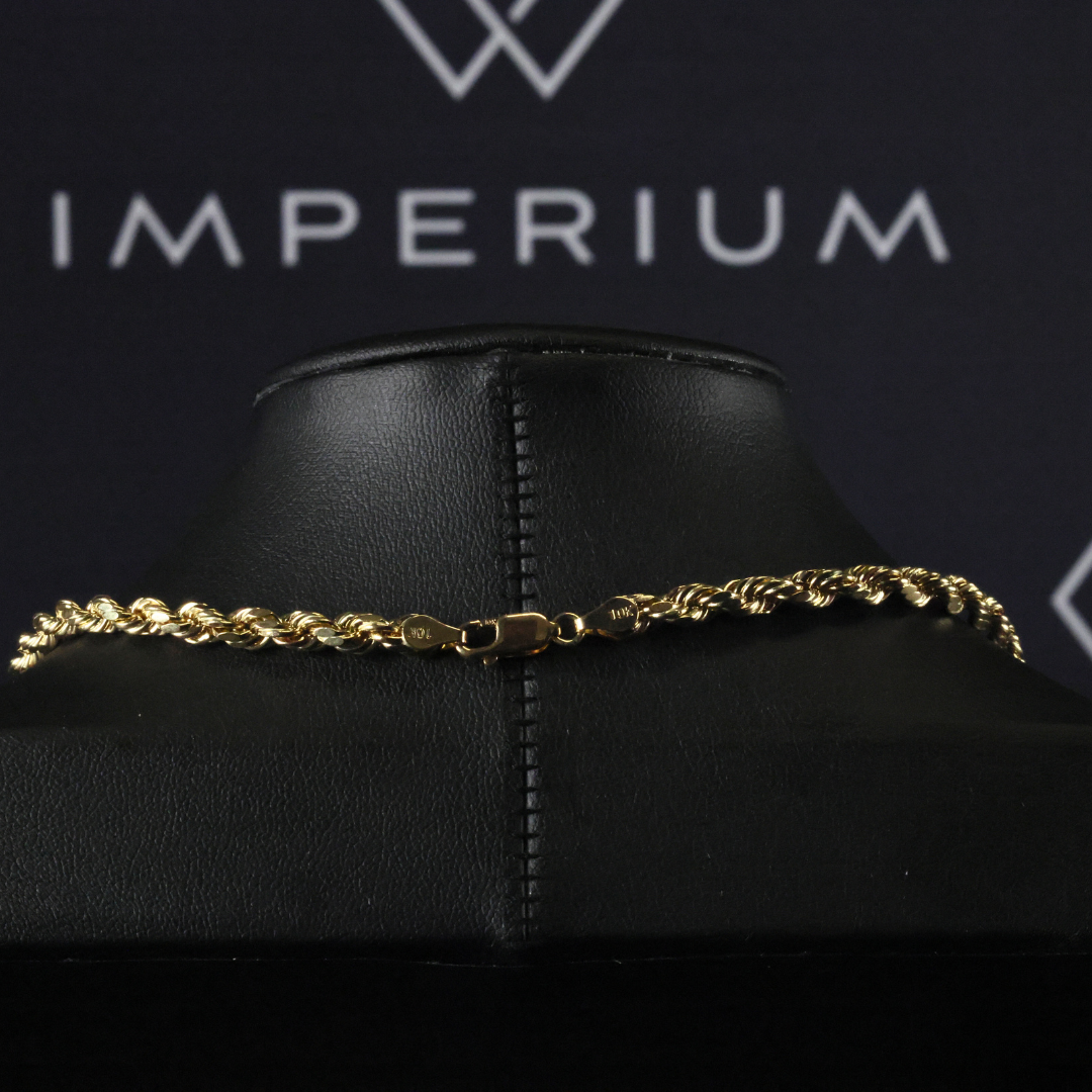 Solid Gold Rope Chain - 5mm