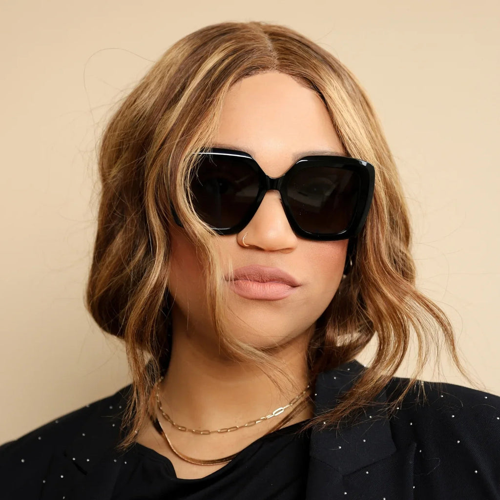 Noir Oversized Blackout Sunglasses