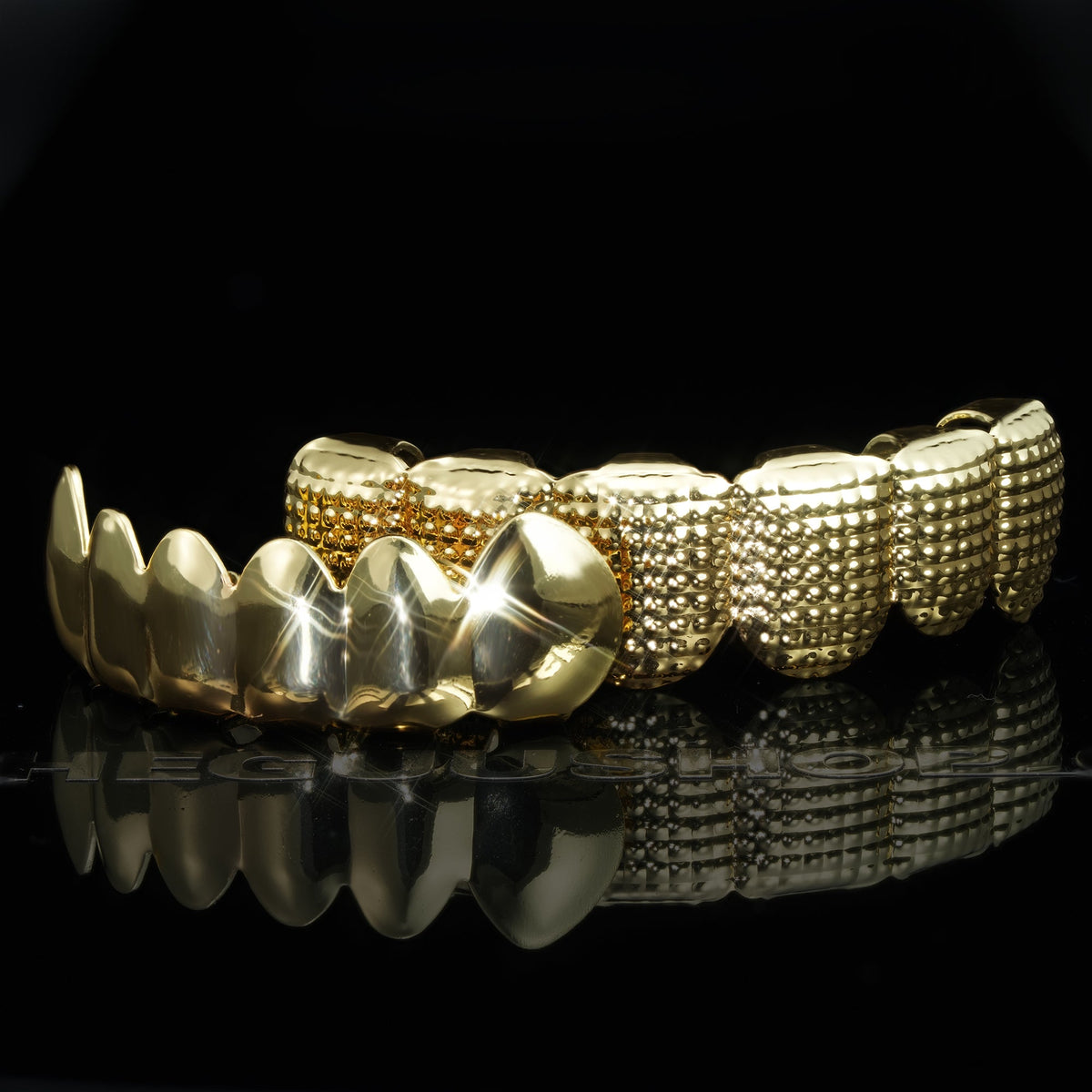Grillz Bar Iced Edition In  18K Yellow Gold-Plated