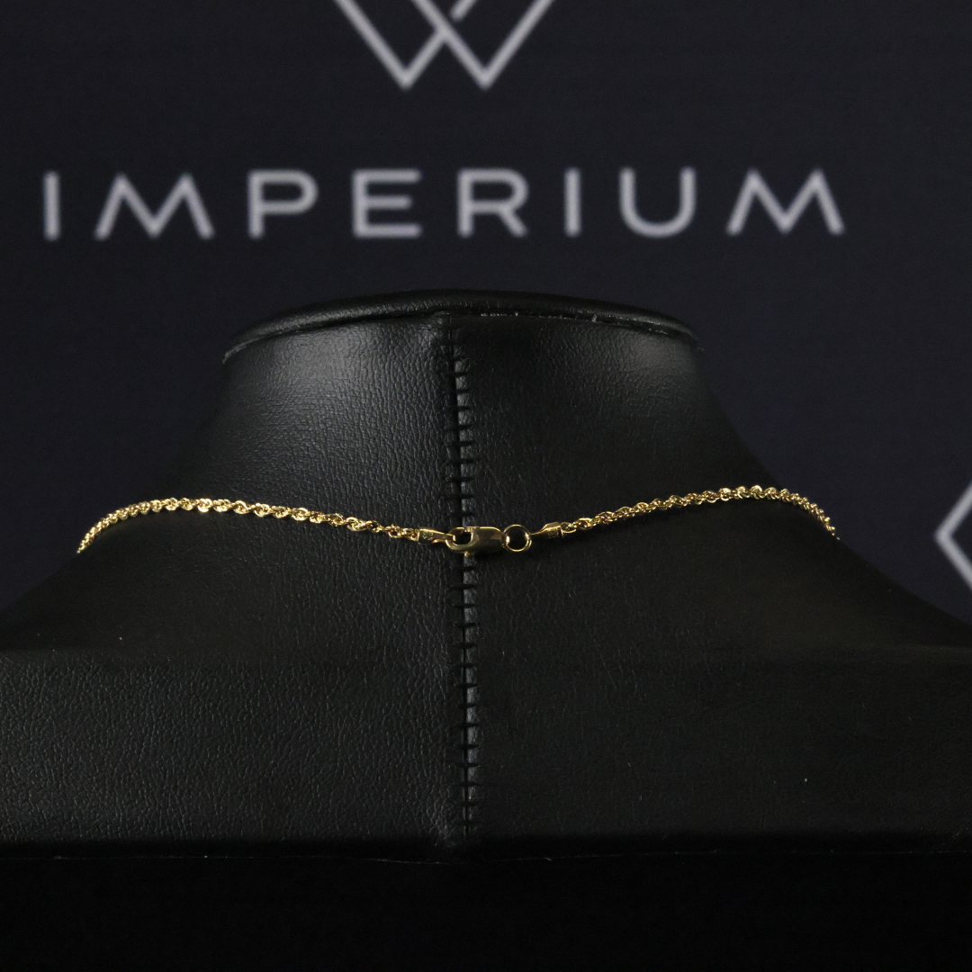Solid Gold Rope Chain - 1.5mm