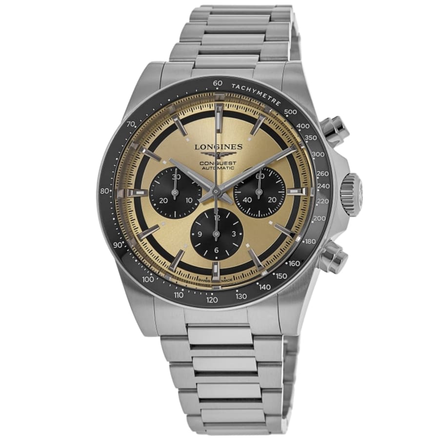 Longines Conquest Automatic Chronograph Brown Sunray Dial Steel Men's Watch L3.835.4.32.6