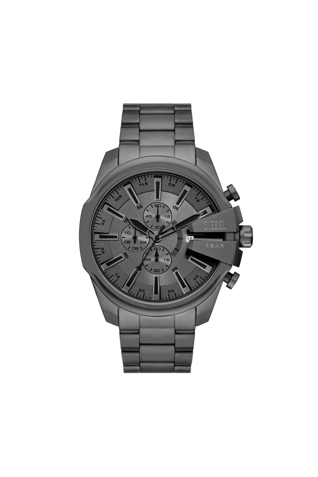 Diesel Mega Chief Slim Chronograph Gray Stainless Steel Watch