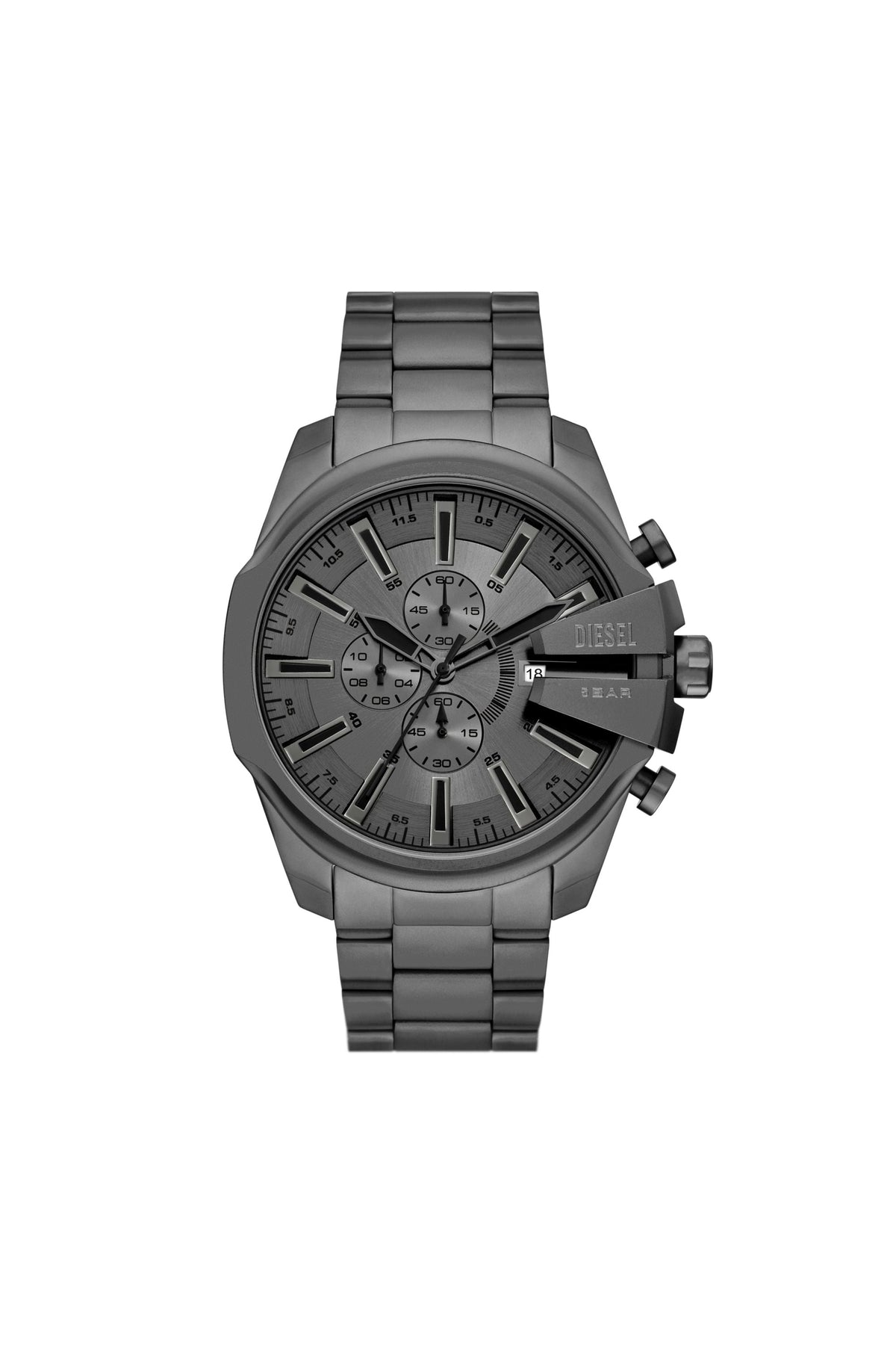 Diesel Mega Chief Slim Chronograph Gray Stainless Steel Watch