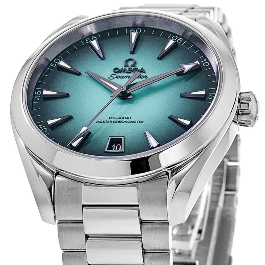 Omega Seamaster Aqua Terra 150m Master Co-Axial Automatic Turquoise Dial Stainless Steel Men's Watch 220.10.41.21.03.006