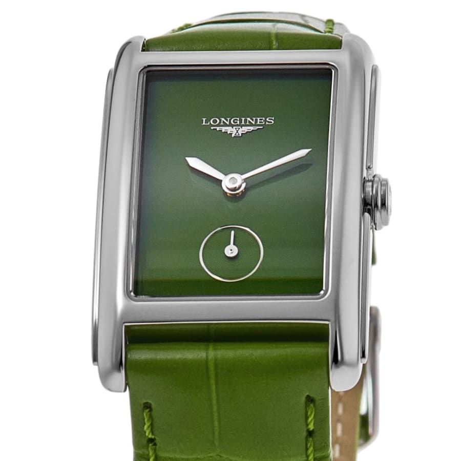 Longines DolceVita Quartz Green Dial Leather Strap Women's Watch L5.512.4.60.2