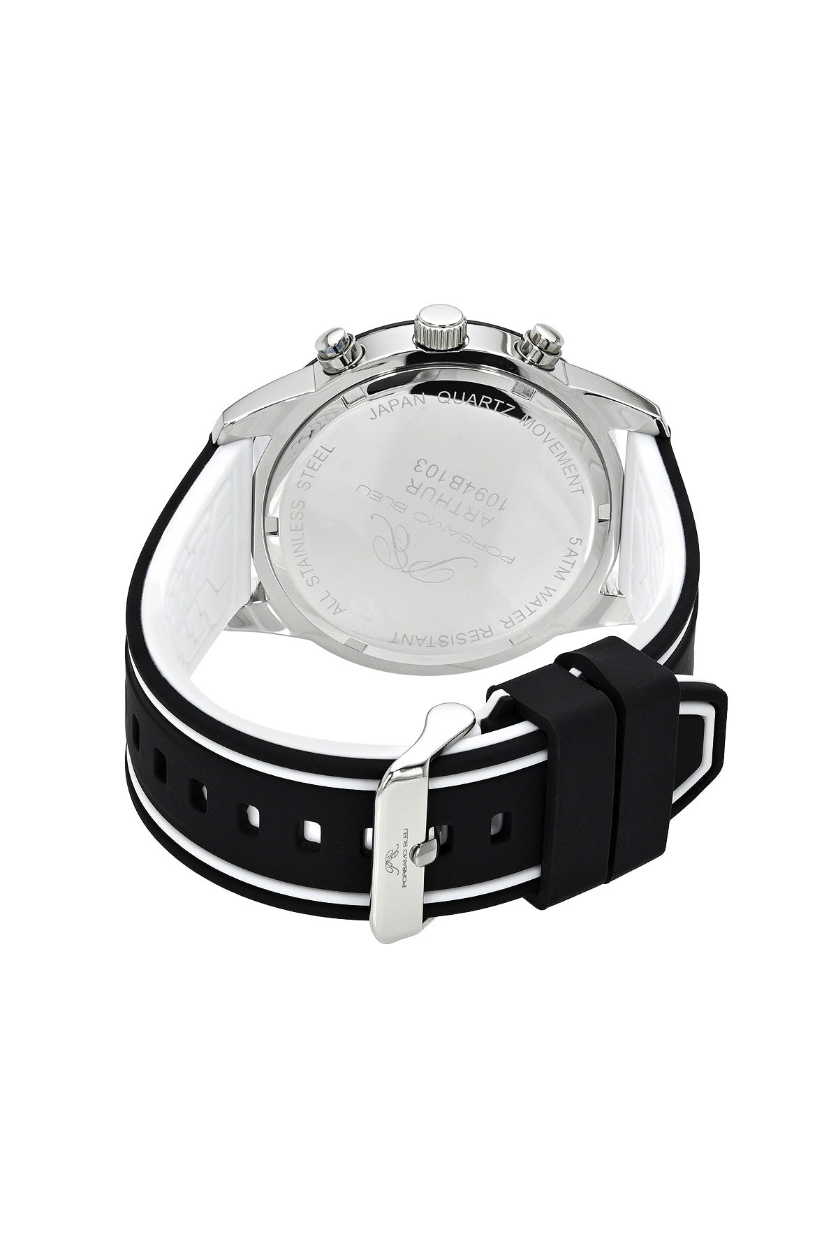 Porsamo Bleu Men's Arthur Silicone Strap Watch, 1094BARR