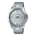 Casio Men’s Silver Dial Stainless Steel Bracelet Watch - LTP-V004D-7B2UDF