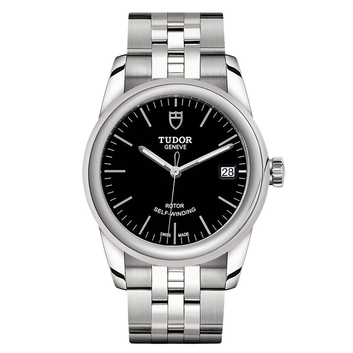 Tudor Men's Glamour Black Dial Watch