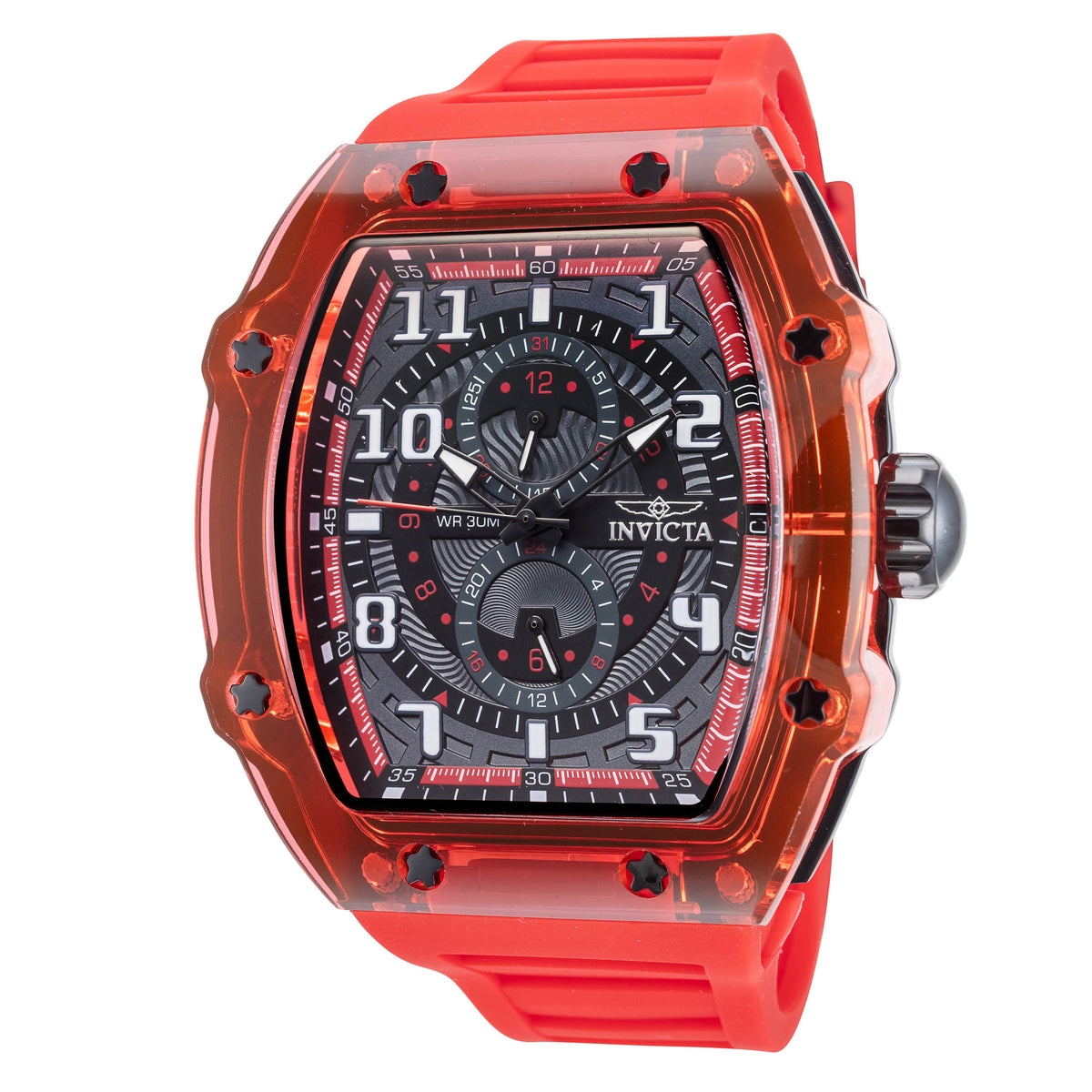 Invicta Men's Racing 48.5mm Red Quartz Watch