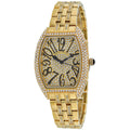 Christian Van Sant Women's Elegant Sparkle Gold Tonneau 46mm