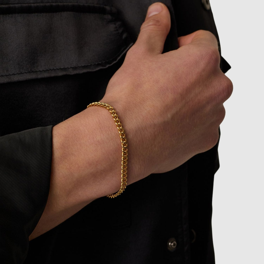 Cuban Bracelet (Gold) 4mm