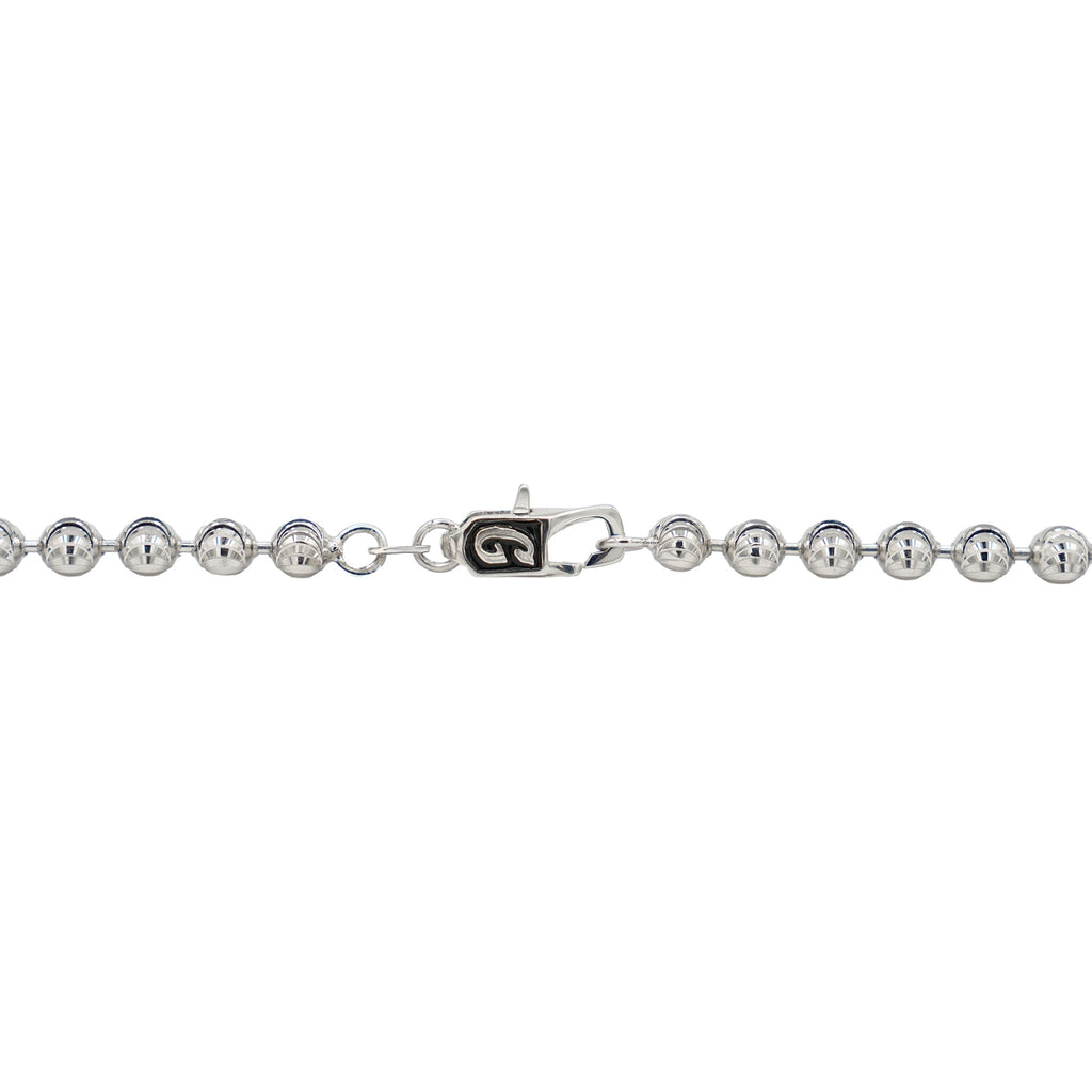 Moon Cut Ball Chain in Sterling Silver - 4mm