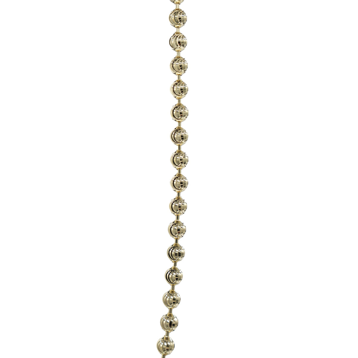 Moon Cut Ball Chain in Solid Gold - 4mm