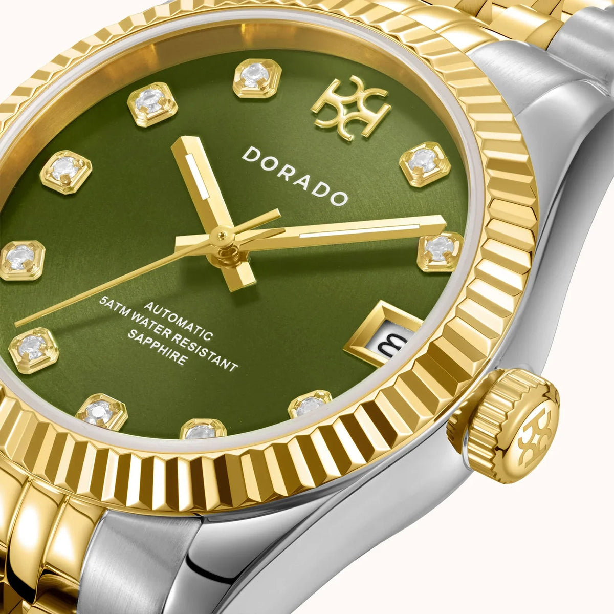 DORADO Two Tone Timeless Watch - Olive