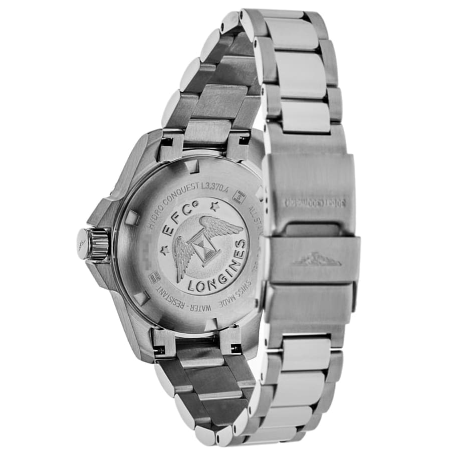 Longines HydroConquest Quartz Black Dial Stainless Steel Women's Watch L3.370.4.56.6