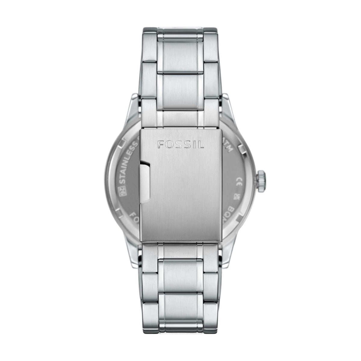 Fossil Men's Flynn 48mm Multifunction Silver-Tone Bracelet Watch