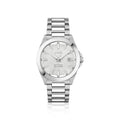 Strike stainless-steel watch with ridged dial