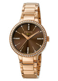 Ferre Milano  Women's Brown Dial Stainless Steel  Watch