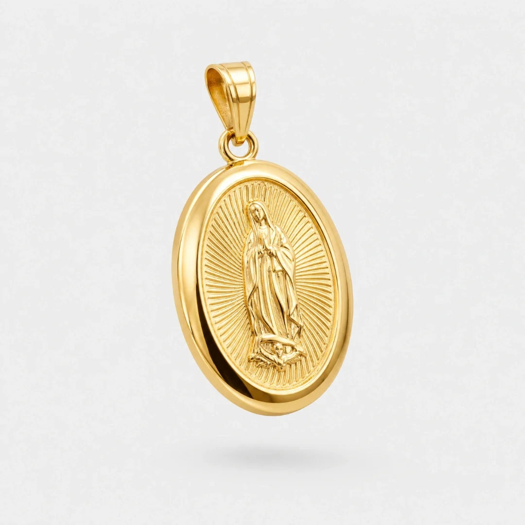 Virgin Mary Pendant (Gold)