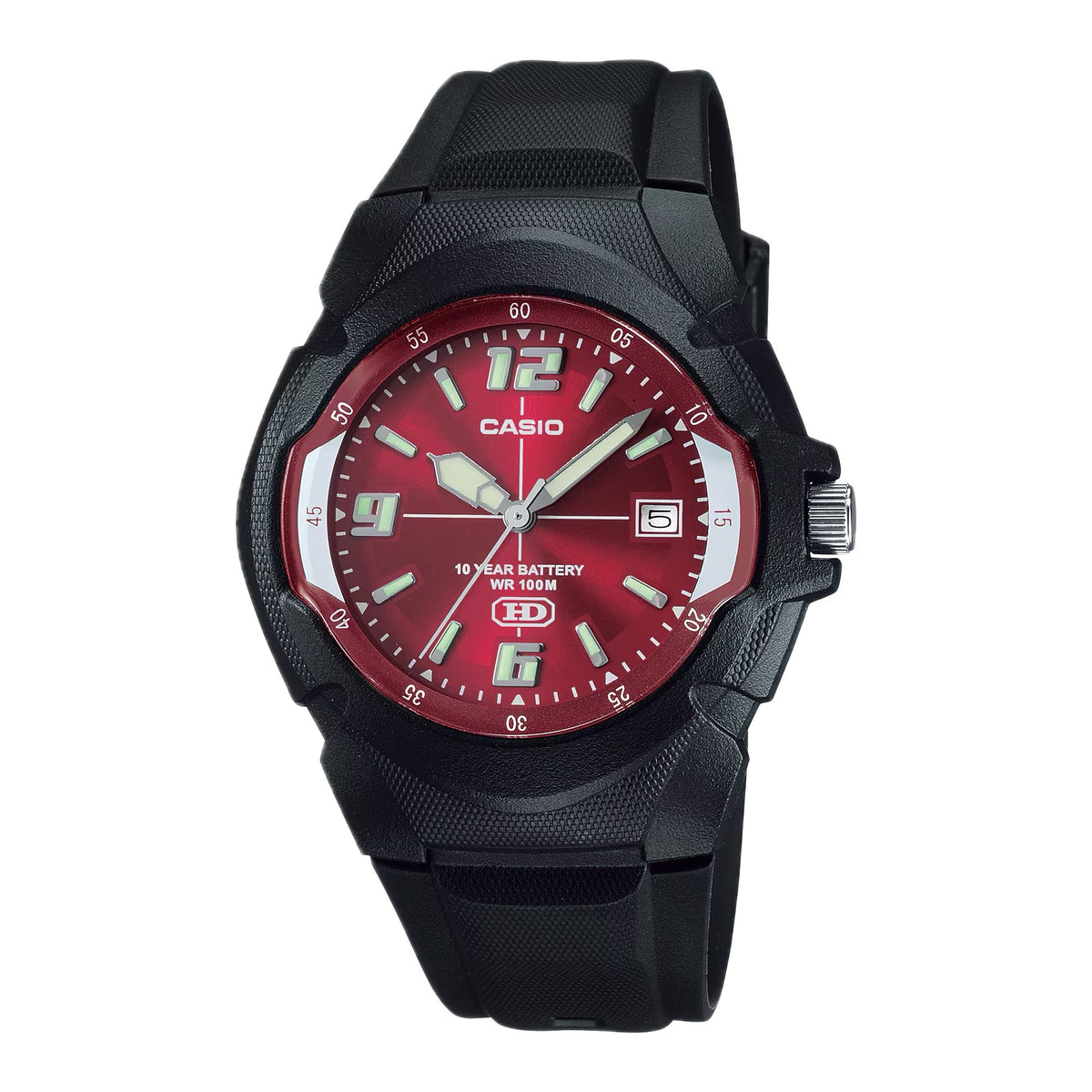 Casio Men's Sport Watch with Red Dial - MW-600F-4AV