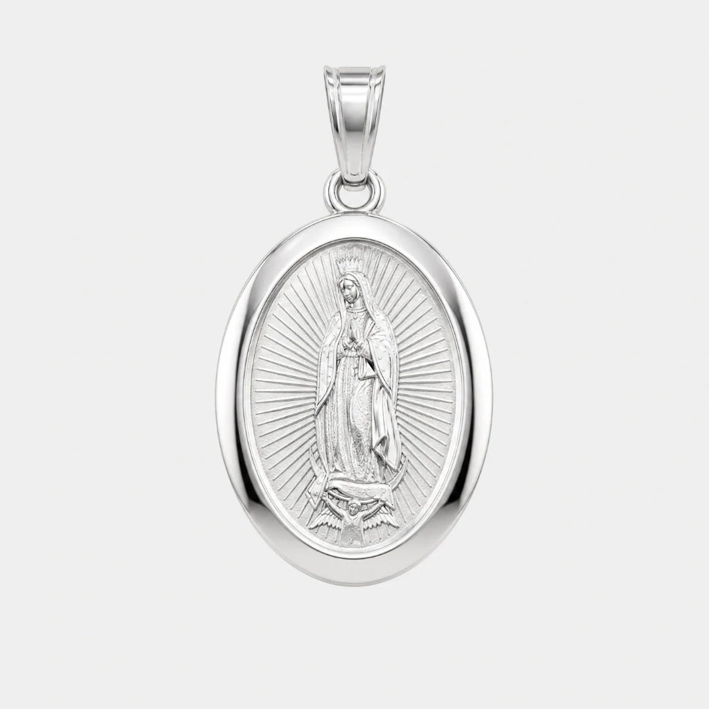 Virgin Mary Pendant (Silver)