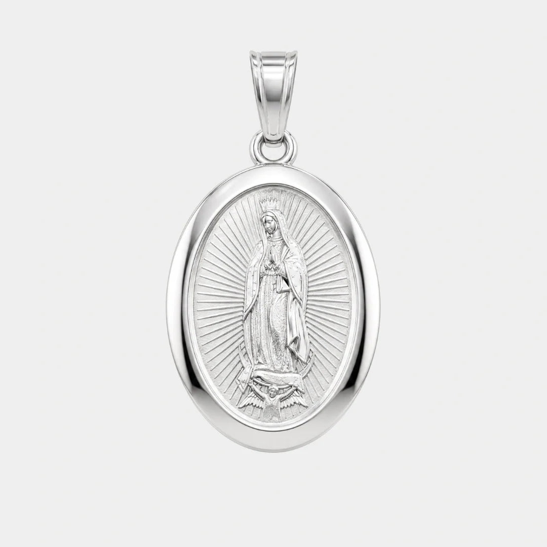 Virgin Mary Pendant (Silver)