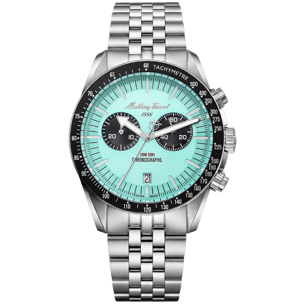 Mathey-Tissot Men's Chronograph White Dial Watch