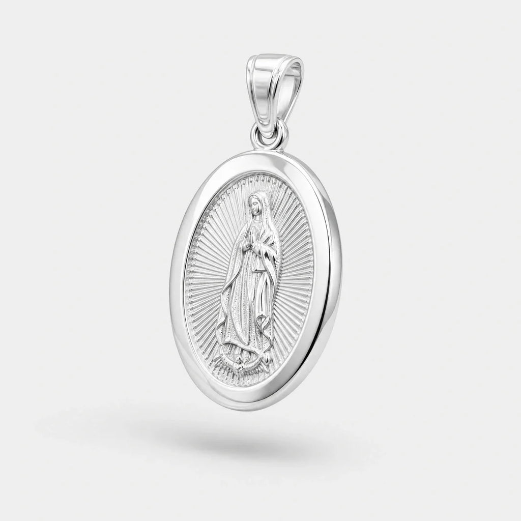Virgin Mary Pendant (Silver)
