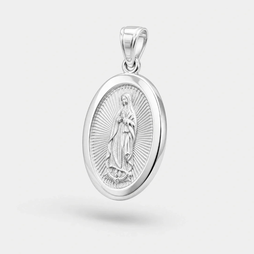 Virgin Mary Pendant (Silver)