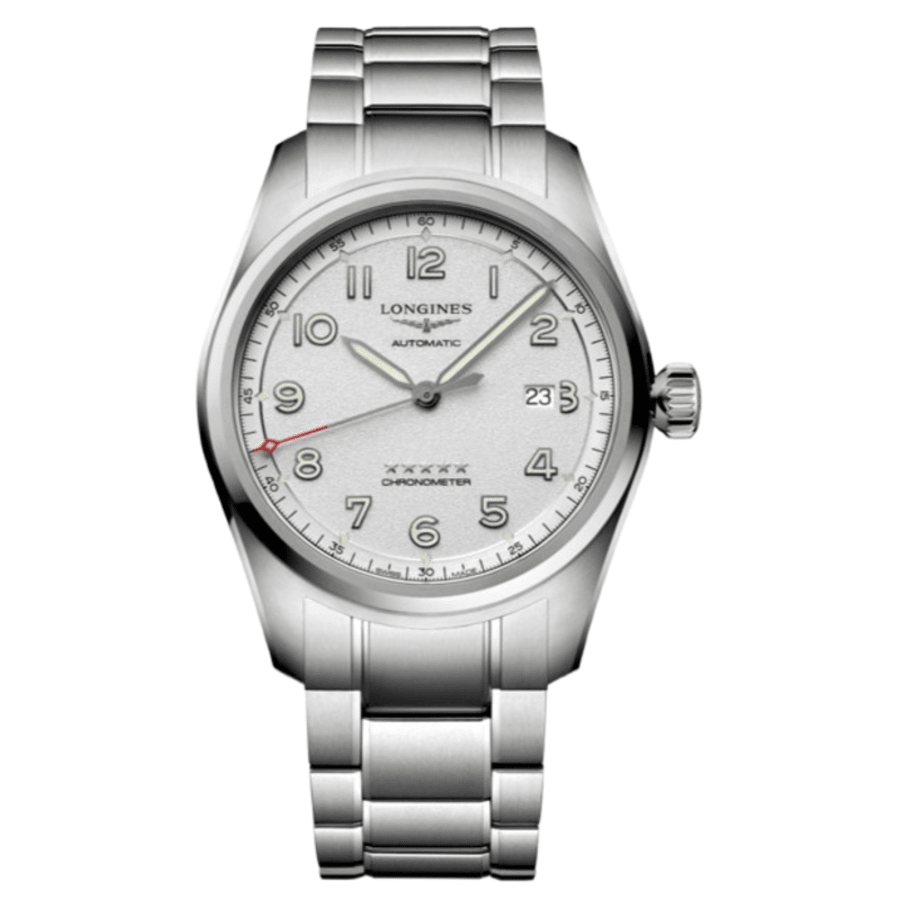 Longines Spirit Prestige Edition Silver Dial Steel Bracelet and Leather Straps Men's Watch L3.811.4.73.9