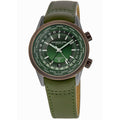 Raymond Weil Freelancer Automatic GMT Worldtimer Green Dial Bronze Bezel Leather Strap Men's Watch 2765-SBC-52001