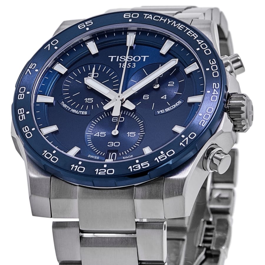 Tissot Supersport Chrono 42mm Blue Dial Stainless Steel Men's Watch T125.417.11.041.00
