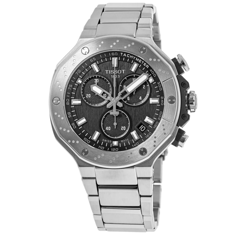 Tissot T-Race Chronograph Black Dial Silver Stainless Steel Men's Watch T141.417.11.051.01
