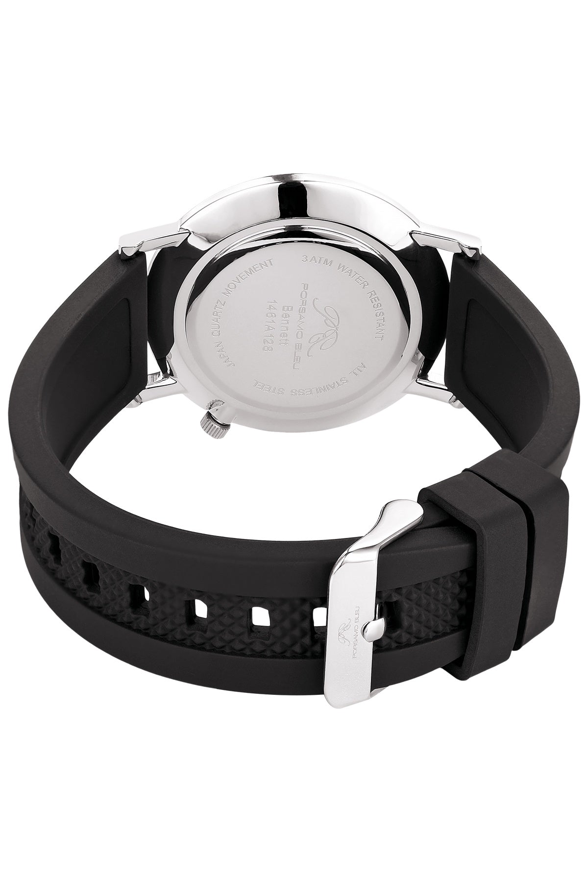 Porsamo Bleu Men's Bennett Silicone Band Watch 1461ABER