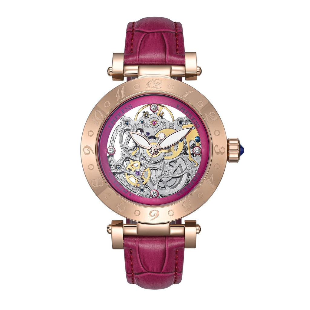 Empress Theodora Automatic Leather-Band Watch