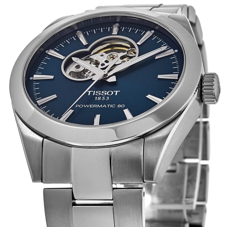 Tissot Gentleman Powermatic 80 Blue Dial Stainless Steel Men's Watch T127.407.11.041.01