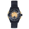 Solstice Automatic Semi-Skeleton Watch - Black/Gold