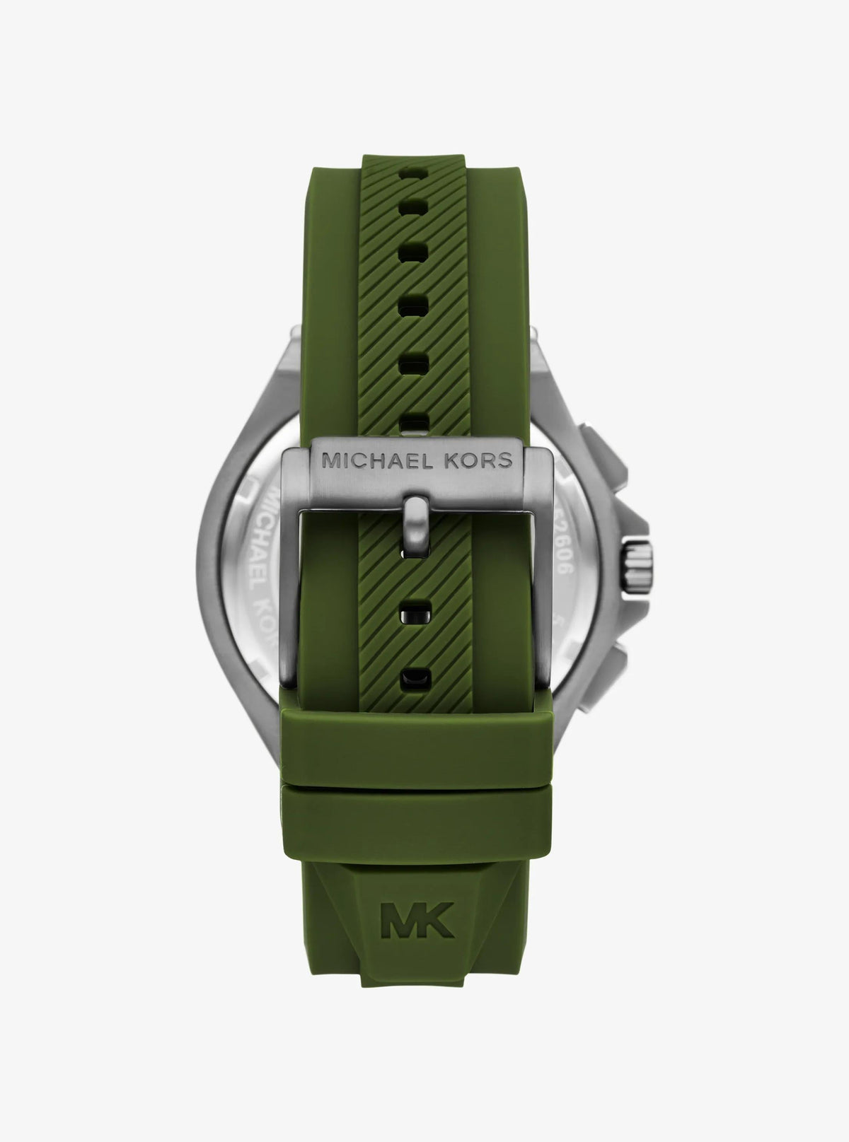 Oversized Lennox Gunmetal-Tone and Silicone Watch