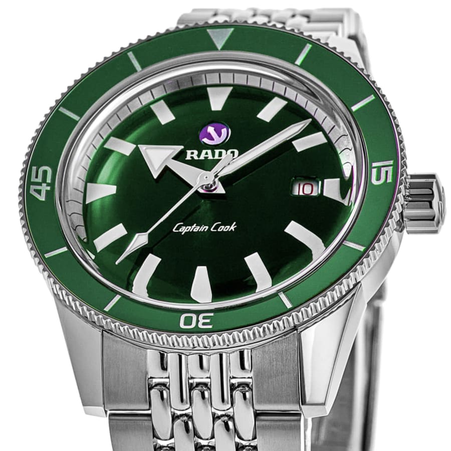 Rado Captain Cook Automatic Steel Green Dial Men's Watch R32505318